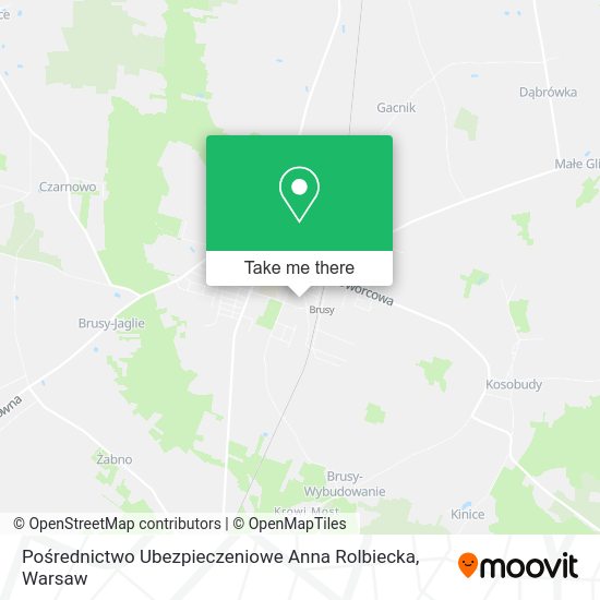 Pośrednictwo Ubezpieczeniowe Anna Rolbiecka map