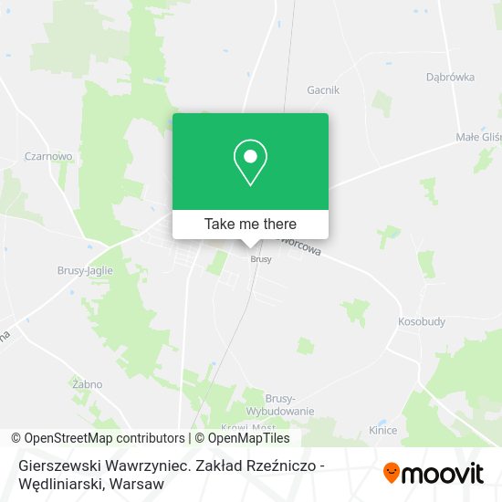 Gierszewski Wawrzyniec. Zakład Rzeźniczo - Wędliniarski map