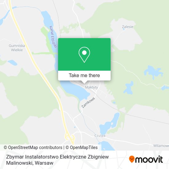 Zbymar Instalatorstwo Elektryczne Zbigniew Malinowski map