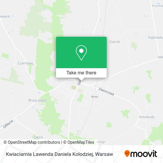 Kwiaciarnia Lawenda Daniela Kolodziej map