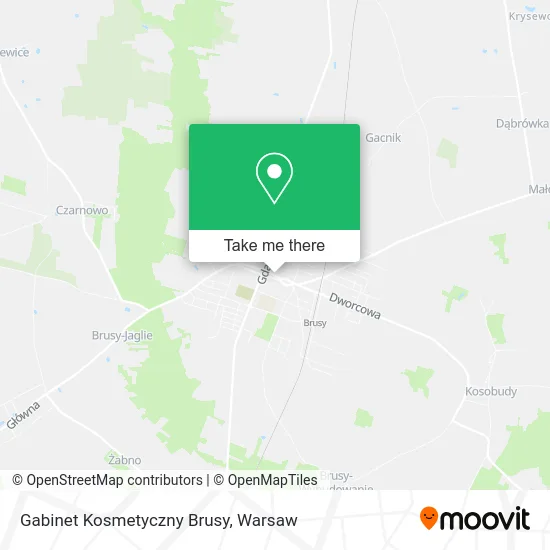 Карта Gabinet Kosmetyczny Brusy