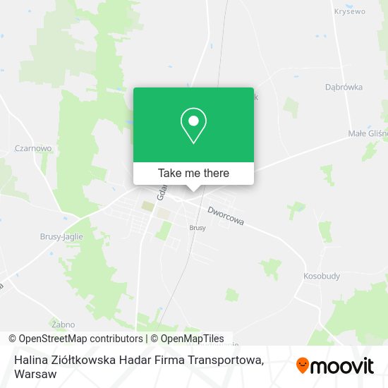 Halina Ziółtkowska Hadar Firma Transportowa map