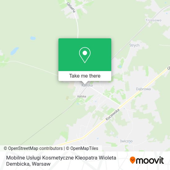 Mobilne Usługi Kosmetyczne Kleopatra Wioleta Dembicka map