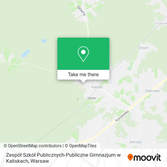 Zespół Szkół Publicznych-Publiczne Gimnazjum w Kaliskach map