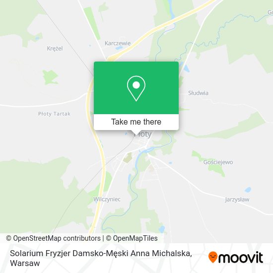 Solarium Fryzjer Damsko-Męski Anna Michalska map