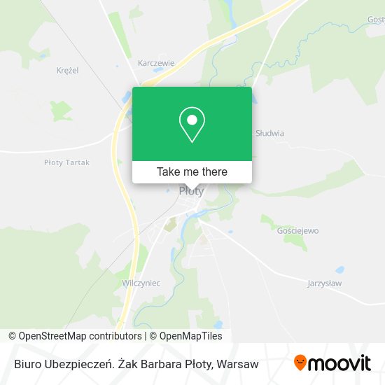 Biuro Ubezpieczeń. Żak Barbara Płoty map