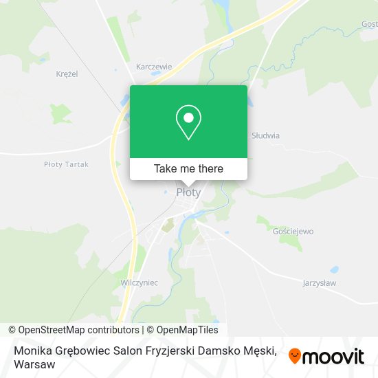 Monika Grębowiec Salon Fryzjerski Damsko Męski map