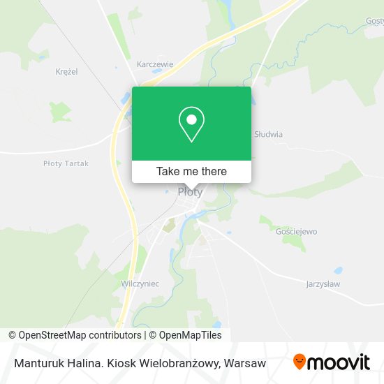 Manturuk Halina. Kiosk Wielobranżowy map