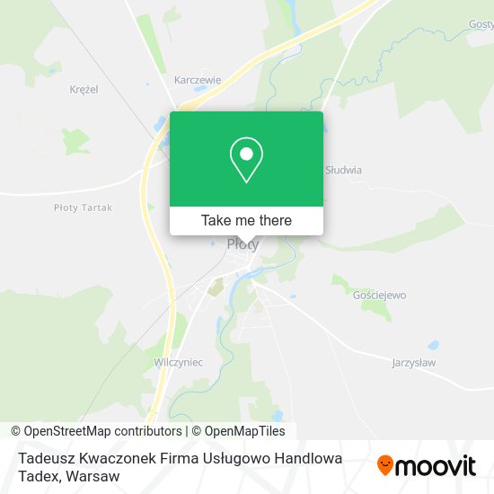 Tadeusz Kwaczonek Firma Usługowo Handlowa Tadex map