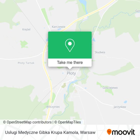 Usługi Medyczne Gibka Krupa Kamola map