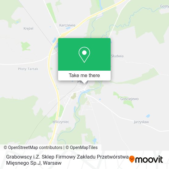 Grabowscy i.Z. Sklep Firmowy Zakładu Przetwórstwa Mięsnego Sp.J map