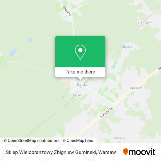 Sklep Wielobranzowy Zbigniew Guminski map