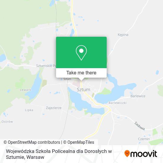 Wojewódzka Szkoła Policealna dla Dorosłych w Sztumie map