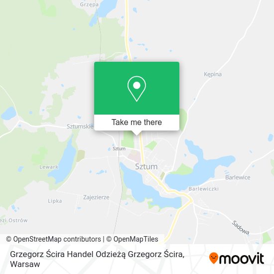 Grzegorz Ścira Handel Odzieżą Grzegorz Ścira map