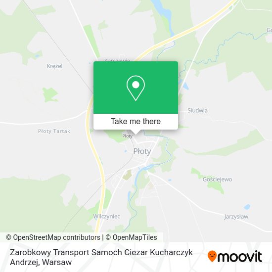 Zarobkowy Transport Samoch Ciezar Kucharczyk Andrzej map