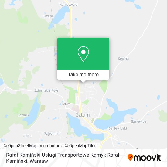 Rafał Kamiński Usługi Transportowe Kamyk Rafał Kamiński map