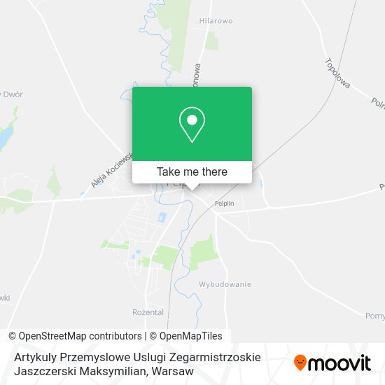 Artykuly Przemyslowe Uslugi Zegarmistrzoskie Jaszczerski Maksymilian map