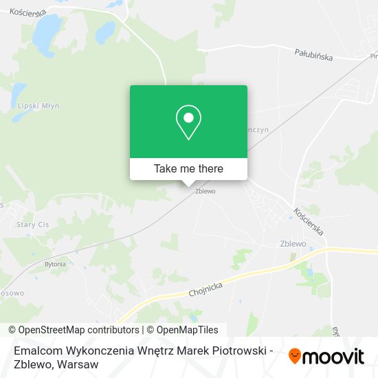 Emalcom Wykonczenia Wnętrz Marek Piotrowski - Zblewo map