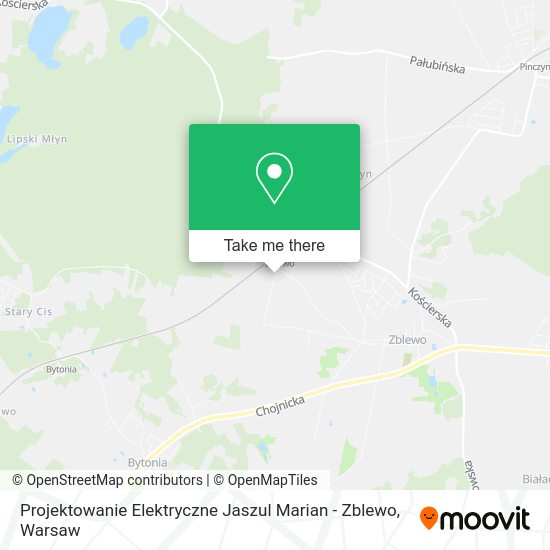 Projektowanie Elektryczne Jaszul Marian - Zblewo map