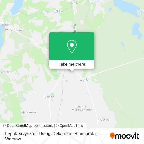 Lepak Krzysztof. Usługi Dekarsko - Blacharskie map