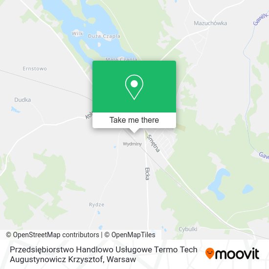 Przedsiębiorstwo Handlowo Usługowe Termo Tech Augustynowicz Krzysztof map