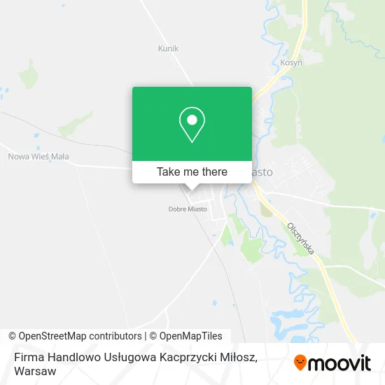 Карта Firma Handlowo Usługowa Kacprzycki Miłosz