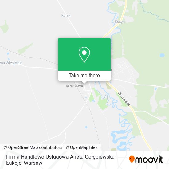 Firma Handlowo Usługowa Aneta Gołębiewska Łukojć map