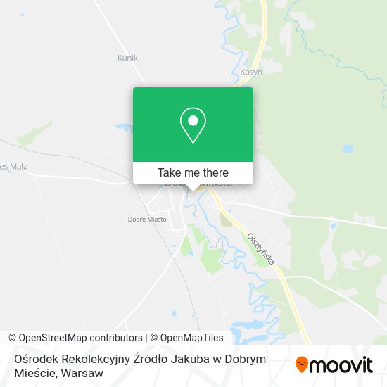 Ośrodek Rekolekcyjny Źródło Jakuba w Dobrym Mieście map