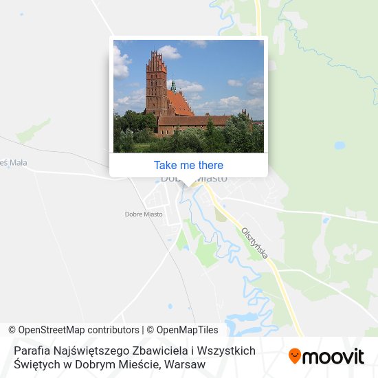 Parafia Najświętszego Zbawiciela i Wszystkich Świętych w Dobrym Mieście map