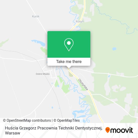 Huścia Grzegorz Pracownia Techniki Dentystycznej map