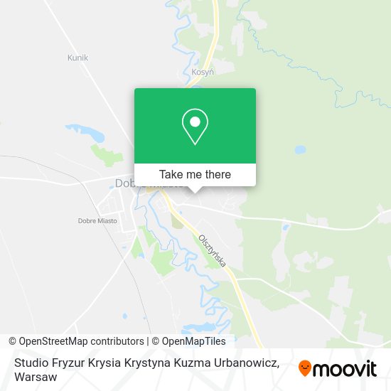 Studio Fryzur Krysia Krystyna Kuzma Urbanowicz map