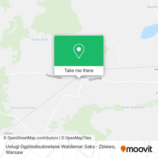 Usługi Ogólnobudowlane Waldemar Saks - Zblewo map