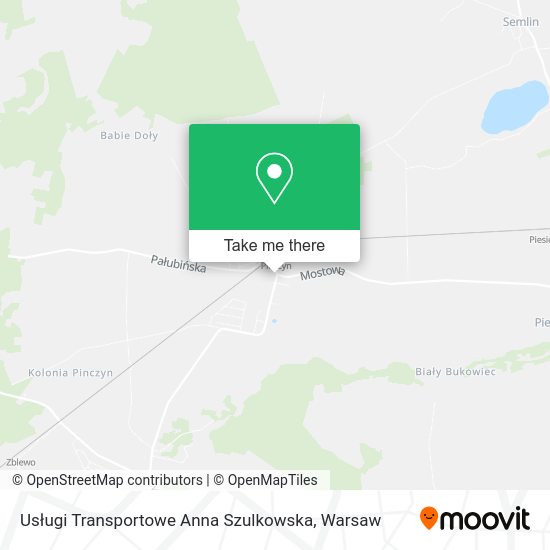 Usługi Transportowe Anna Szulkowska map