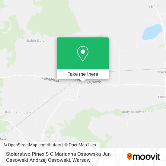 Stolarstwo Pinex S C Marianna Ossowska Jan Ossowski Andrzej Ossowski map