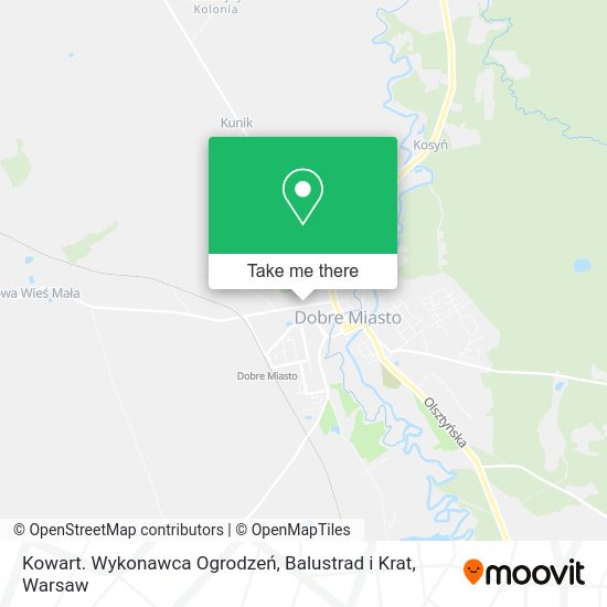 Kowart. Wykonawca Ogrodzeń, Balustrad i Krat map