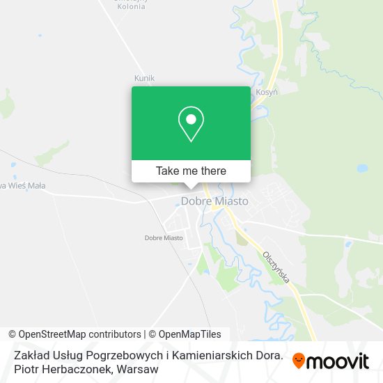 Zakład Usług Pogrzebowych i Kamieniarskich Dora. Piotr Herbaczonek map
