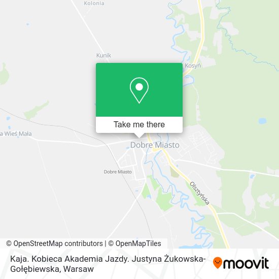 Kaja. Kobieca Akademia Jazdy. Justyna Żukowska-Gołębiewska map