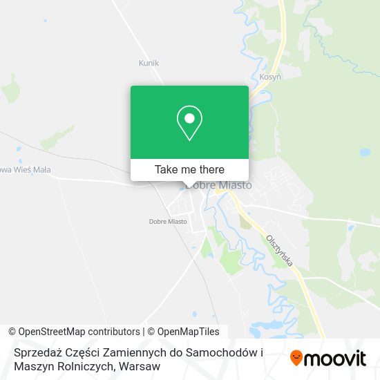 Sprzedaż Części Zamiennych do Samochodów i Maszyn Rolniczych map