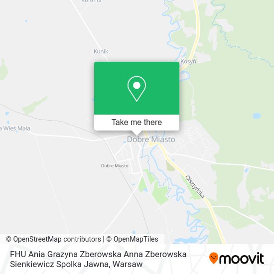 FHU Ania Grazyna Zberowska Anna Zberowska Sienkiewicz Spolka Jawna map