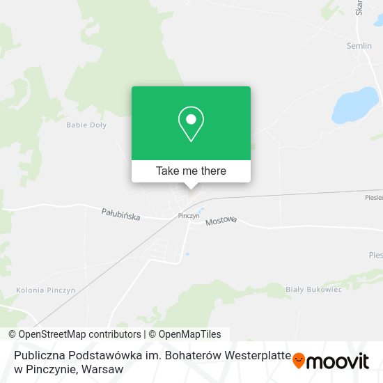 Publiczna Podstawówka im. Bohaterów Westerplatte w Pinczynie map