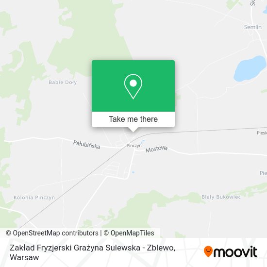 Zakład Fryzjerski Grażyna Sulewska - Zblewo map