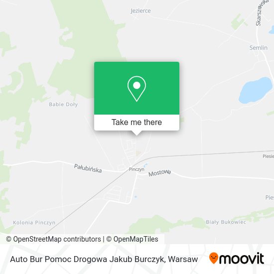 Auto Bur Pomoc Drogowa Jakub Burczyk map