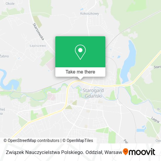 Związek Nauczycielstwa Polskiego. Oddział map