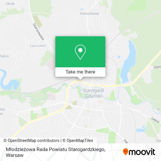 Młodzieżowa Rada Powiatu Starogardzkiego map