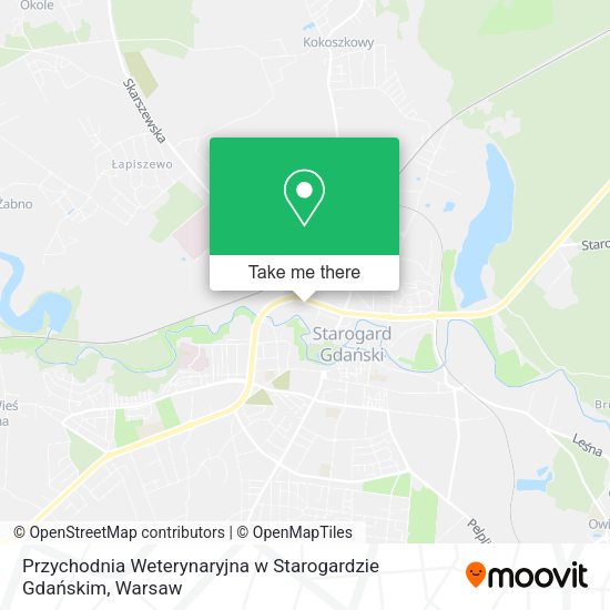 Przychodnia Weterynaryjna w Starogardzie Gdańskim map