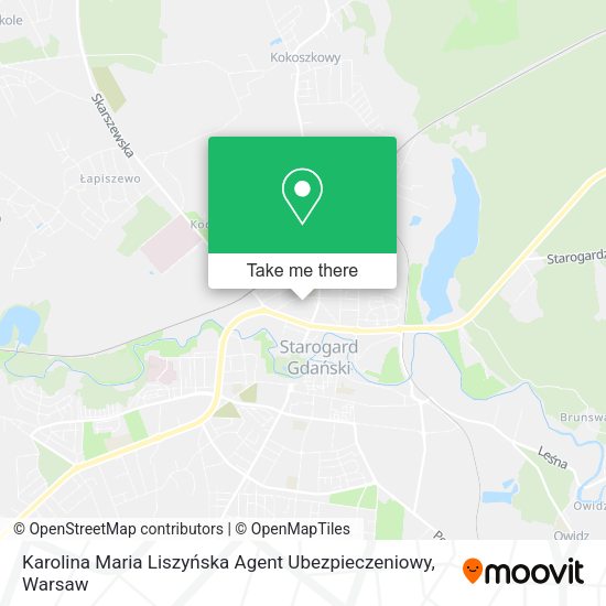 Karolina Maria Liszyńska Agent Ubezpieczeniowy map