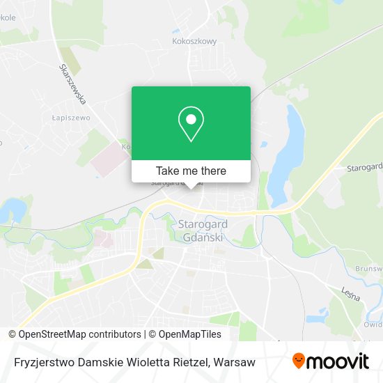 Карта Fryzjerstwo Damskie Wioletta Rietzel