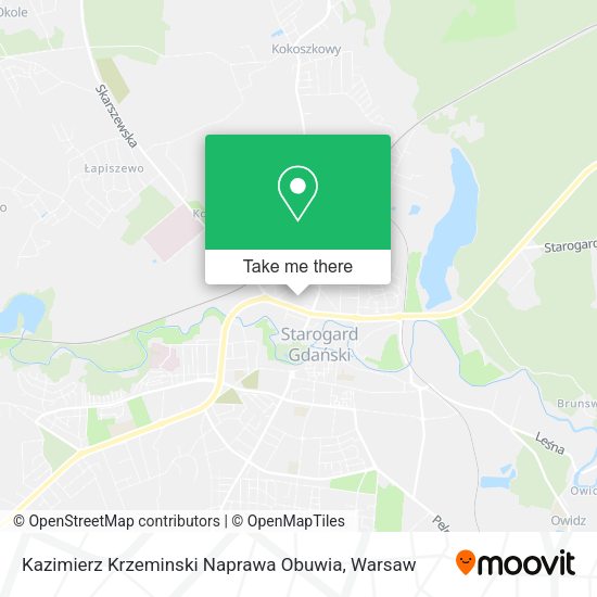 Kazimierz Krzeminski Naprawa Obuwia map