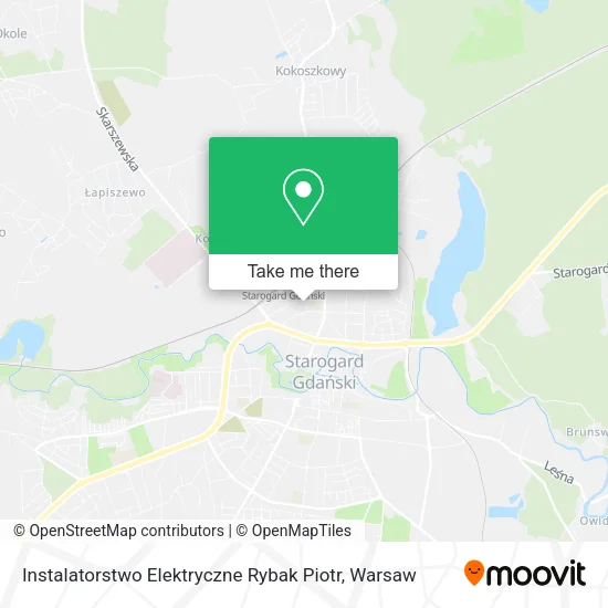 Карта Instalatorstwo Elektryczne Rybak Piotr