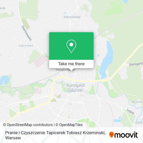 Pranie i Czyszczenie Tapicerek Tobiasz Krzeminski map